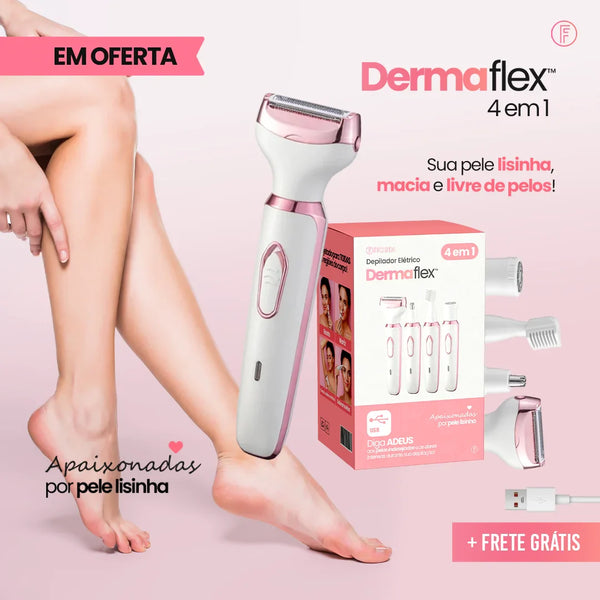 Depilador Elétrico 4 em 1 - DermaFlex® [Edição Limitada]