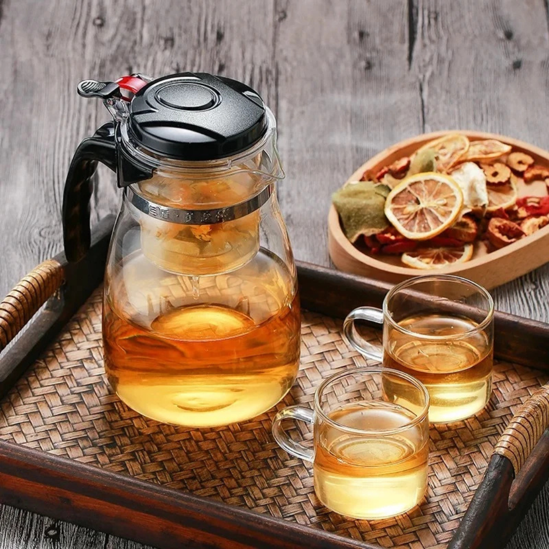 Chaleira de Vidro com Infusor Removível - Refinado Lar