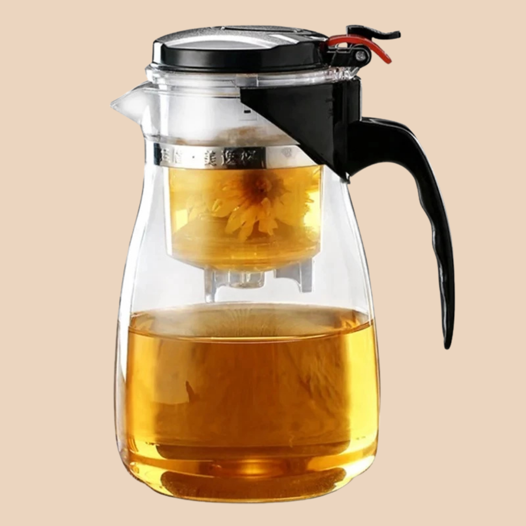 Chaleira de Vidro com Infusor Removível - Refinado Lar