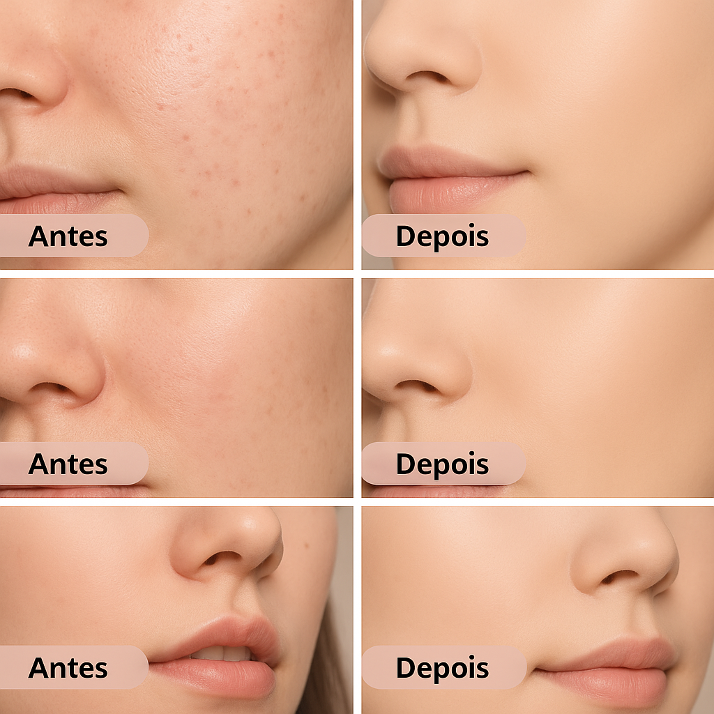 Corretivo Base K-Beauty Coreana 2 em 1 - Cobertura 100% Perfeita e Natural