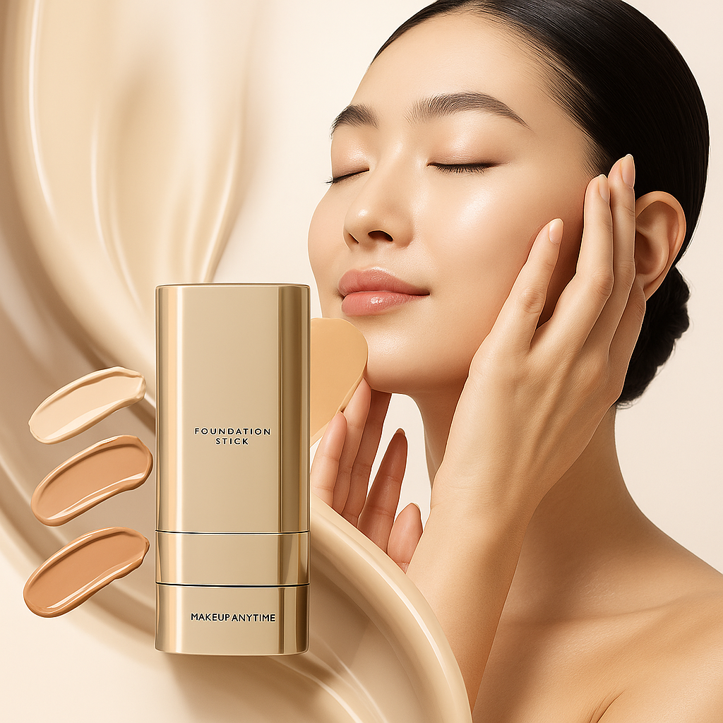 Corretivo Base K-Beauty Coreana 2 em 1 - Cobertura 100% Perfeita e Natural