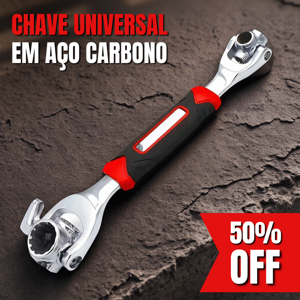 Chave Universal em Aço Carbono 52 em 1  MultiTorque™ - 50% OFF