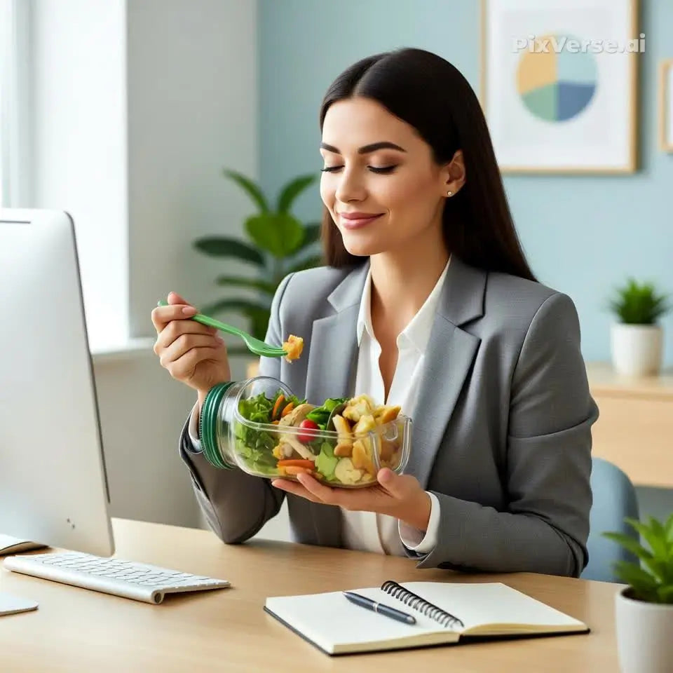 Saladeira Portátil Hermética  Multifuncional – Compartimentos para Molho, Vedação Antivazamento, Livre de BPA